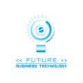 Future element icons, business logo bulb, vector technology Royalty Free Stock Photo