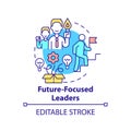 Future-focused leaders concept icon