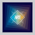 Future geometric design template. Abstract geometric vector. Layout for Cover, Placard, Poster.