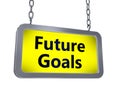 Future goals on billboard Royalty Free Stock Photo