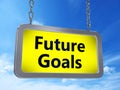 Future goals on billboard Royalty Free Stock Photo