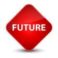 Future elegant red diamond button Royalty Free Stock Photo