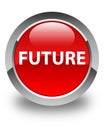 Future glossy red round button Royalty Free Stock Photo