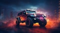 Future Jeep Concept Genarative Art