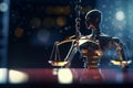 The Future of Law: An AI-Powered Legal System Illustration