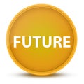 Future luxurious glossy yellow round button abstract