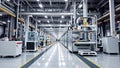 Future of Manufacturing Automated Production Line in a Modern HighTech Factory Efficient Robotics and Machinery for