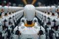 Future manufacturing Robots with AI in serial production process