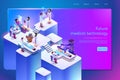 Future Medical Technology Vector Web Page Template