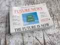 Future News Newspaper: The Future Is Now, 3d illustration
