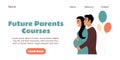 Future parents courses or classes banner background