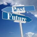 Future and past signs Royalty Free Stock Photo