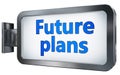 Future plans on billboard Royalty Free Stock Photo