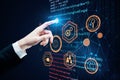 Future and programming concept Royalty Free Stock Photo
