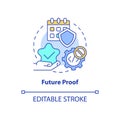 Future proof concept icon