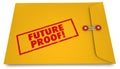 Future Proof Envelope Stamp Lasting Product Plans 3d Illustration