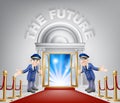 The Future Red Carpet Entrance Royalty Free Stock Photo