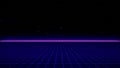 Future Retro Sci-Fi Background Futuristic landscape of the 80`s. Digital Cyber Surface. Suitable for design in the style of the