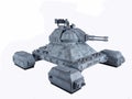 Future Sci-Fi hover tank Royalty Free Stock Photo