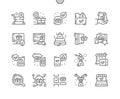 Future shoping Well-crafted Pixel Perfect Vector Thin Line Icons