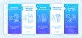 Future smart office onboarding vector template