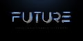 Future style alphabet. Line innovation font, cyber tech type for innovate futuristic logo, techno monogram, network and