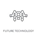 future technology linear icon. Modern outline future technology