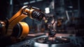 Future technology for mechanized industry robot arm control, generative ai