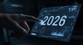 Future technology touch screen displays 2026 Royalty Free Stock Photo