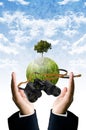 Future vision for save the earth Royalty Free Stock Photo