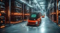 Future warehouse automated transportation Royalty Free Stock Photo