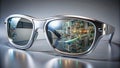 FutureForward Augmented Reality Glasses Advanced Supercomputer Tech Integrated into Transparent Lens for Immersive