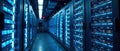 FutureProof Data Center Glowing Blue Technology Infrastructure for 2025 and Beyond A Stunning Visualization of Advanced