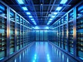 FutureProof Data Center Infrastructure A 3D Rendering of a Sleek Efficient and Secure Server Room Generative AI