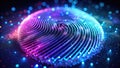 FutureProof Your Access Revolutionary Biometric Login System with Glowing Fingerprint Authentication
