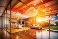 FutureProof Your Home Vibrant Orange Smart Home Automation Visualizes CloudPowered Control