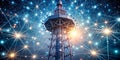 FutureProofing Communication Advanced Wireless Network Tower Demonstrates CuttingEdge Connectivity and HighSpeed Data Royalty Free Stock Photo