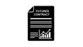 Futures contract document with financial chart and upward trend Keywords: futures, contract Royalty Free Stock Photo