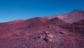 Futuristi color effect of the volcanic landscape of Pico del Teide and Pico Viejo, in Teide National Park, Tenerife, Spain Royalty Free Stock Photo
