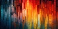 Futuristic abstract backdrop: high-tech elements, precision patterns, vibrant hues. Luminescent lines merge innovation