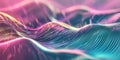 A futuristic abstract background featuring holographic light waves shimmering in an intricate Royalty Free Stock Photo