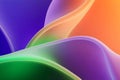 A futuristic abstract background with pulsating waves of color in neon purple, green, and bright Ai ganerated