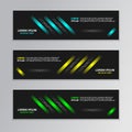 Futuristic abstract banner template for company corporate techno business template Royalty Free Stock Photo