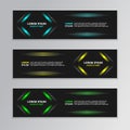 Futuristic abstract banner template for company corporate techno business template Royalty Free Stock Photo