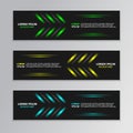 Futuristic abstract banner template for company corporate techno business template Royalty Free Stock Photo