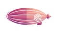 Futuristic Abstract Blimp Airship, Modern Transport, vector design Generative AI Royalty Free Stock Photo