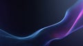 Futuristic Abstract Blue and Purple Particle Wave Background with Glowing Digital Points. Modern High Tech Network Connection Data Royalty Free Stock Photo