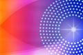 Shiny Sparkle, Circles, Dots and Curves in Blurred Blue, Purple, Pink and Red Background