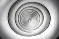 Futuristic Abstract Design with Concentric Circular Patterns in Grayscale Generative AI Royalty Free Stock Photo