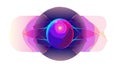 Futuristic Abstract Glowing Orb Vector Technology Icon Design, vector design Generative AI Royalty Free Stock Photo